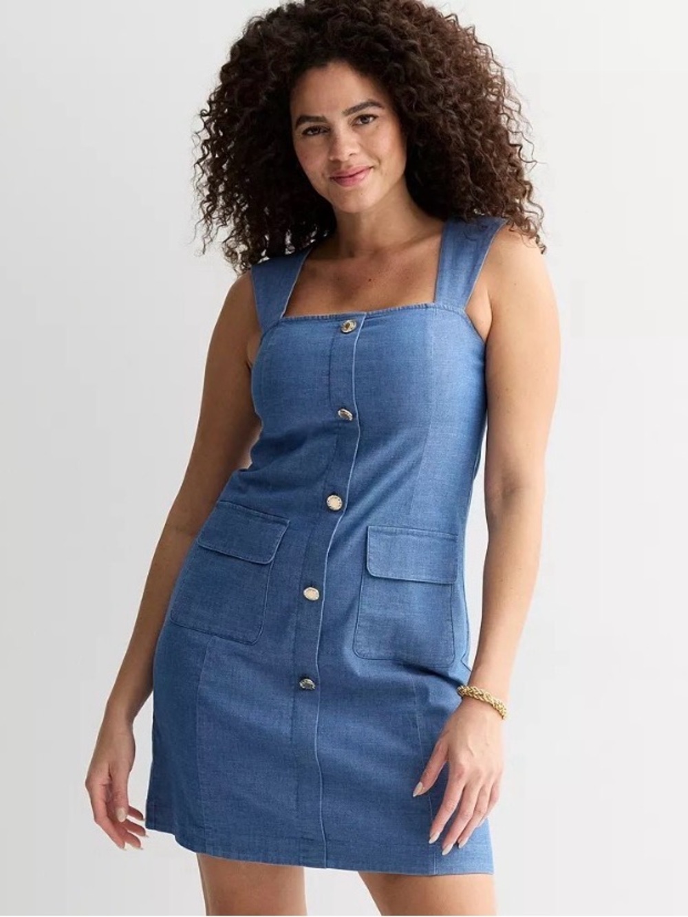 Thalia Sodi Blue Button Front Mini Dress, Size XXL - NWT